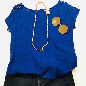 Banana Republic: Baby blue weekend casual top!